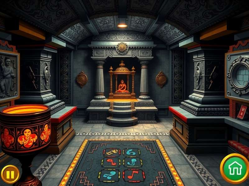Underground Shiva Temple Find advanced puzzle interface